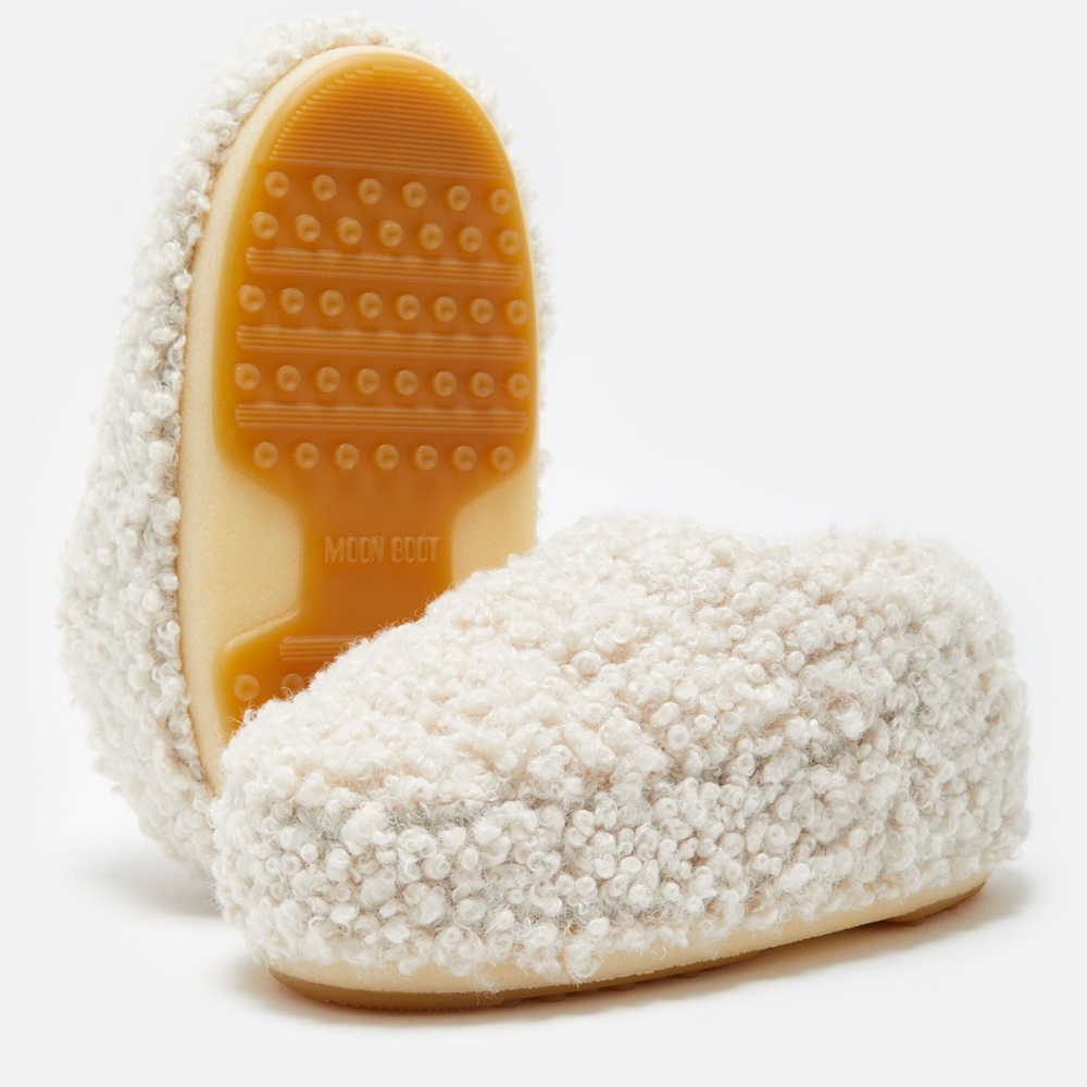 Moon Boot Faux Curly Slipper